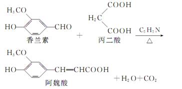 阿魏酸在食品,医药等方面有着广泛用途.一种合成阿魏