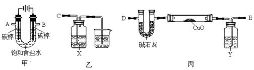 某化学小组拟采用如下装置(夹持和加热仪器已略去)来电解饱和食盐水