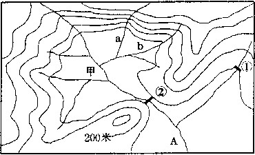 学科首页 试题详情(1)甲处的地形是_______(选填"山地"或"盆地").