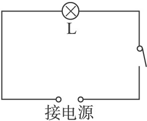 如图所示,l为一小灯泡,请你用两种方法判断这个回路中的电流是否发生