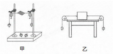 如图甲是小华探究二力平衡条件时的实验情景.