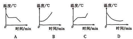 (4)小明根据蜡熔化的实验数据,作出了温度随时间变化的曲线,下图中与