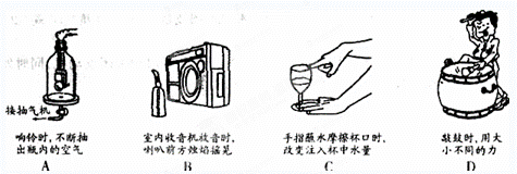 下列探究声音的实验中,能用来探究影响音调高低因素的是